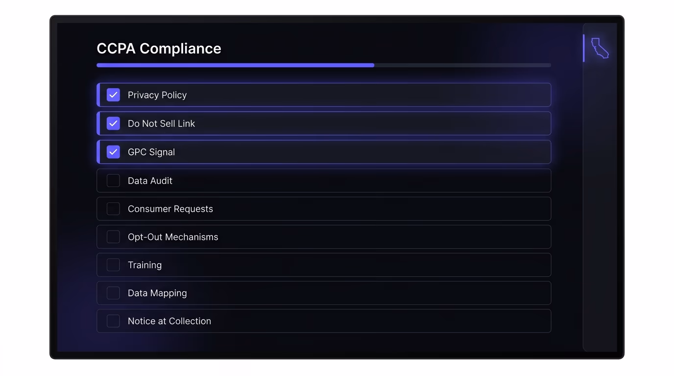 CCPA compliance checklist