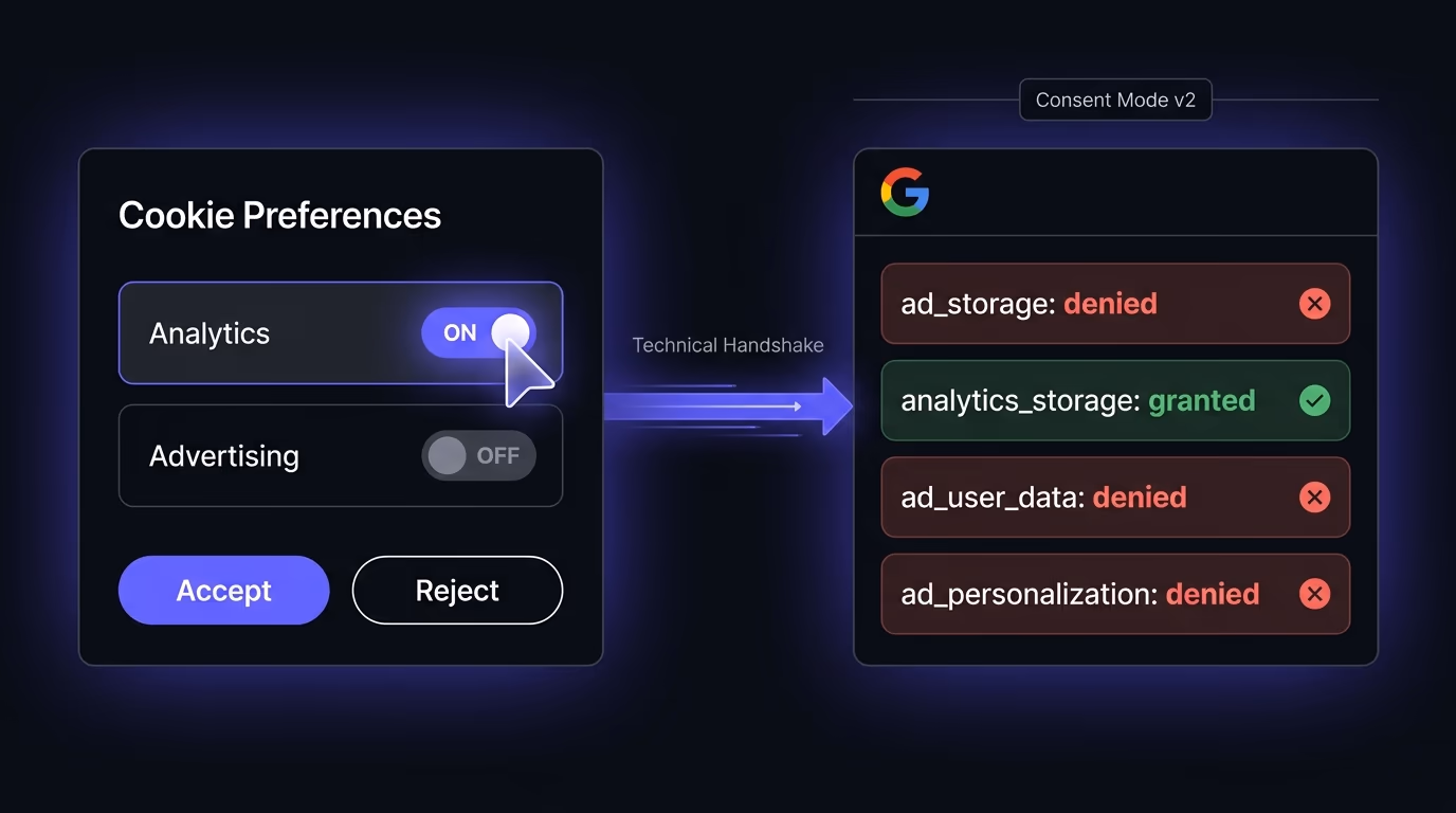 Google Consent Mode cookie banner