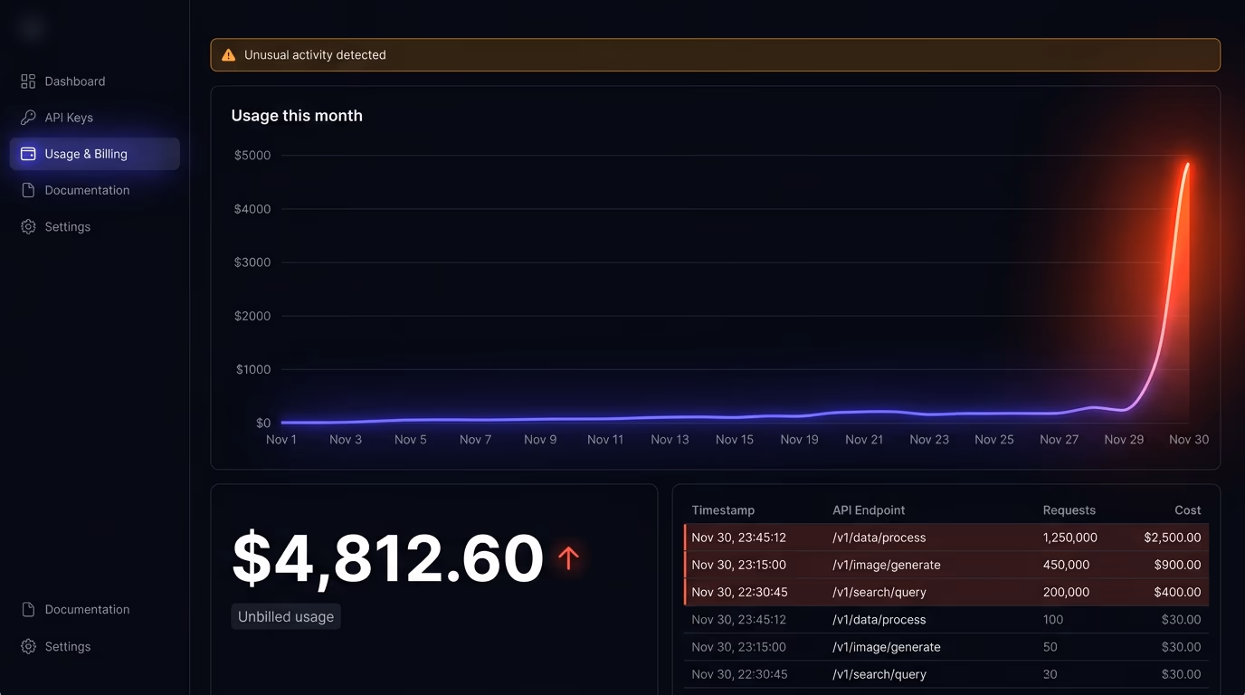 what happens when an API key leaks